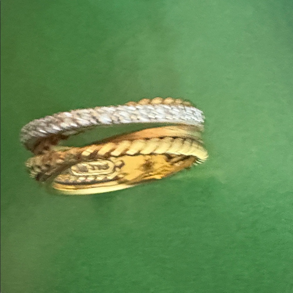 DAVID YURMAN GOLD AND DIAMOND RING - Picture 7 of 7